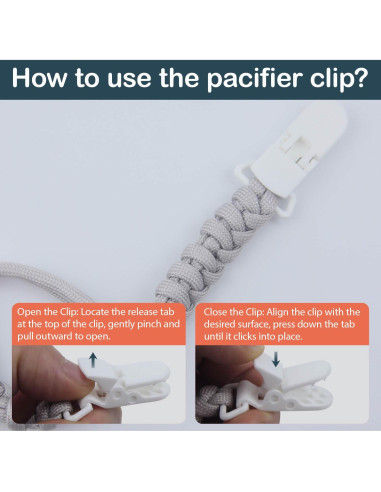 Paquete de 10 Puntas de Clip para Chupete Verde Fruta 19mm