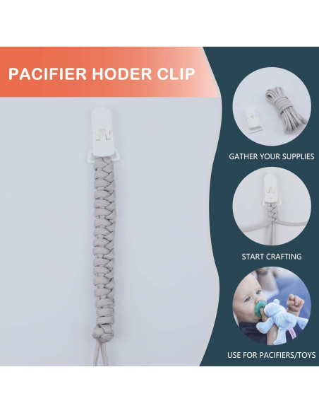 Paquete de 10 Puntas de Clip para Chupete Verde Fruta 19mm