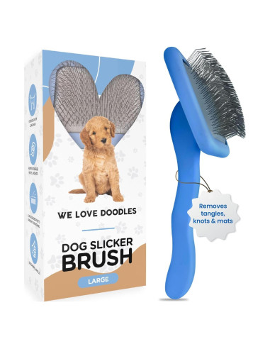 Cepillo Slicker Grande We Love Doodles para Perros de Pelo Largo