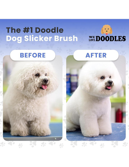 Cepillo Slicker Grande We Love Doodles para Perros de Pelo Largo