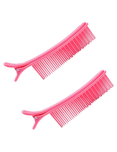 Juego de 2 Clips para Seccionar Cabello Yinluluna Rosa