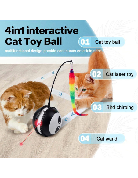 Juguete Interactivo para Gatos Pet Prime Bola Láser Recargable