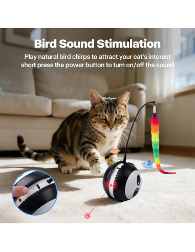 Juguete Interactivo para Gatos Pet Prime Bola Láser Recargable