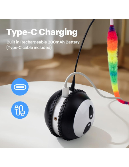 Juguete Interactivo para Gatos Pet Prime Bola Láser Recargable