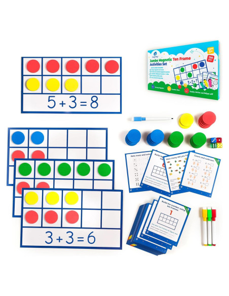 Conjunto Jumbo de Marcos de Diez Magnéticos Simply Magic - 130 Piezas