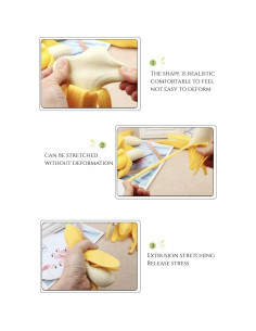 Juguete Antiestrés Plátano Apretable Dhjrefhhd 13.5cm 2