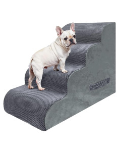 Escaleras para Perros PAWSCART 4 Pasos 49.8 cm Antideslizante Gris