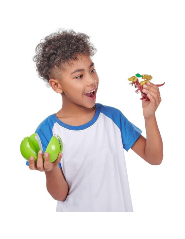 5 Sorpresa Dino Strike ZURU - Colección de Dinos Brillantes 2 Piezas