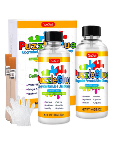 Pegamento para Rompecabezas YumCraft 200ml Transparente No Tóxico