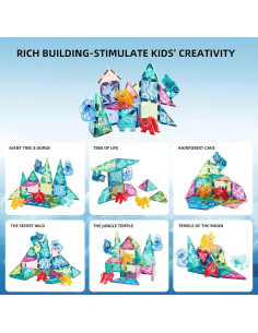 Azulejos Magnéticos MiDeer 40 Pcs Juguete Educativo 3-5 Años 2