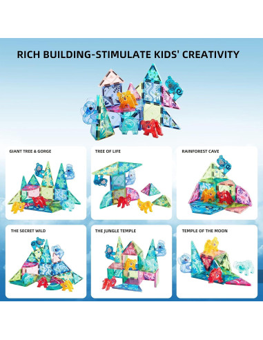 Azulejos Magnéticos MiDeer 40 Pcs Juguete Educativo 3-5 Años