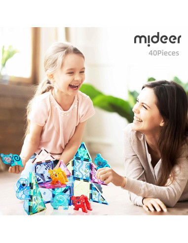 Azulejos Magnéticos MiDeer 40 Pcs Juguete Educativo 3-5 Años
