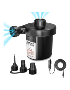 Bomba de Aire Eléctrica CAMULAND 12V con 3 Boquillas