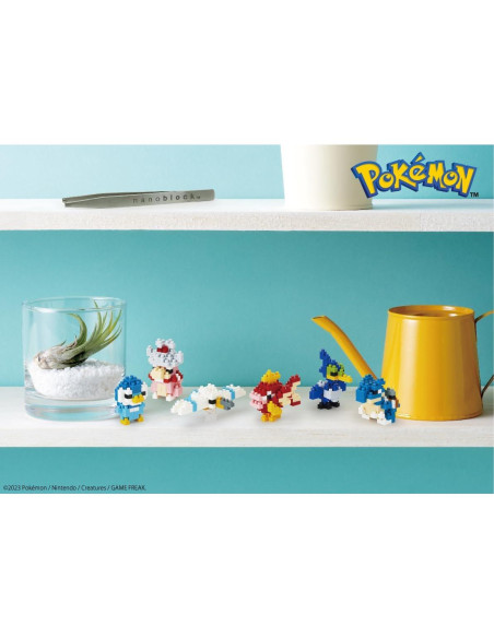 Nanoblock Pokémon Tipo Agua Set 1 - 6 Personajes 3D