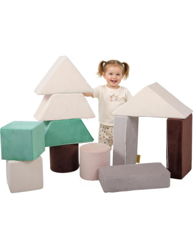 Juego de Bloques de Espuma Grande BanaSuper 11 Piezas para Niños