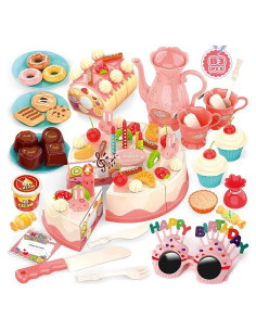 Juego de Comida de Pastel de Cumpleaños 85 Piezas LOVE LIFE