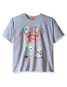 Camiseta de Hombre Rocko's Modern Life Nickelodeon Gris