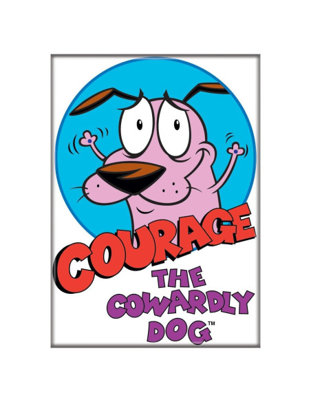 Imán Ata-Boy Coraje el Perro Cobarde 6.35 x 8.89 cm