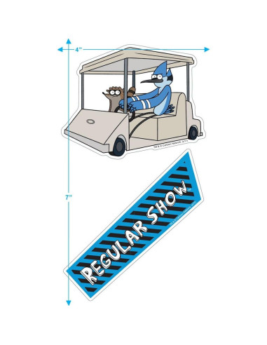 Calcomanías Coleccionables Popfunk Regular Show 10.16x17.78cm