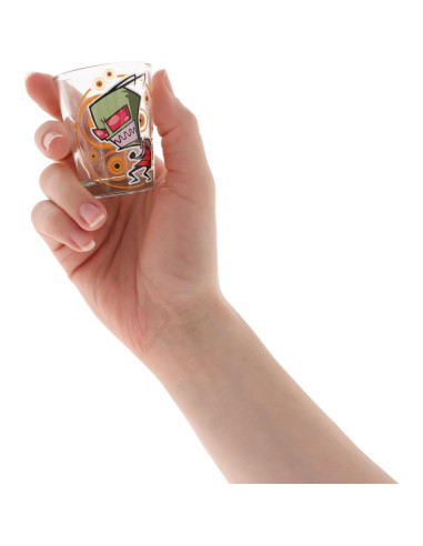Conjunto de 4 Mini Vasos de Chupito Silver Buffalo Invader Zim 59 ml