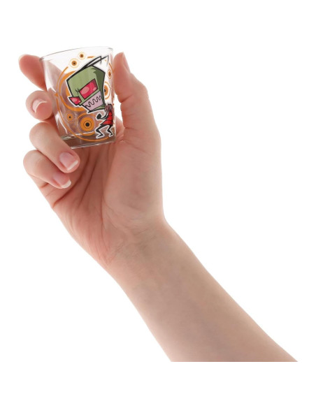 Conjunto de 4 Mini Vasos de Chupito Silver Buffalo Invader Zim 59 ml