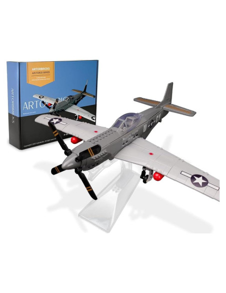 Set de Construcción P-51 Mustang Artorbricks 258 Piezas