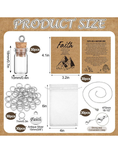 30 Piezas Kit Collar Semilla de Mostaza Teenyyou DIY 30 Piezas Kit Collar Semilla de Mostaza Teenyyou DIY