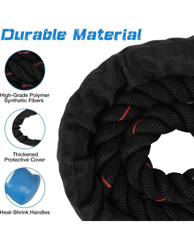 Cuerda de Salto con Peso ZEFEI-TOP 1.7 kg para Fitness