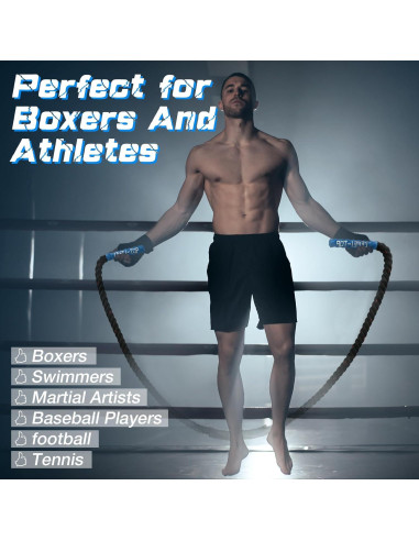 Cuerda de Salto con Peso ZEFEI-TOP 1.7 kg para Fitness