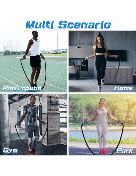 Cuerda de Salto con Peso ZEFEI-TOP 1.7 kg para Fitness Cuerda de Salto con Peso ZEFEI-TOP 1.7 kg para Fitness