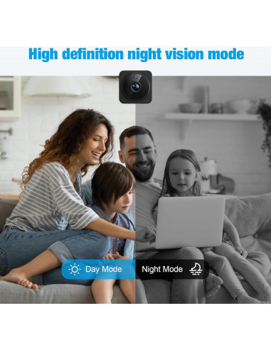 Cámara Nanny HD 1080P YISPK Mini WiFi con Visión Nocturna