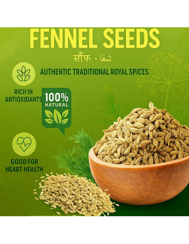 Semillas de Hinojo Premium Kishankriti 226.8g - 100% Naturales