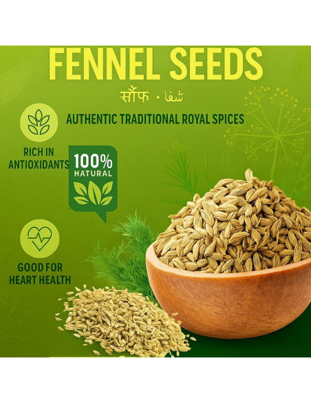 Semillas de Hinojo Premium Kishankriti 226.8g - 100% Naturales