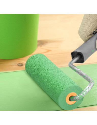 20 Rodillos de Pintura de Espuma Negra 10.16 cm Leriton