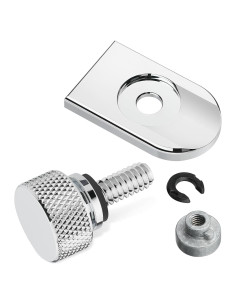 Tapa de Tornillo de Asiento Cromado Amazicha para Harley 1996-2025