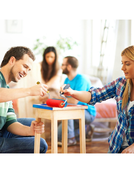 20 Rodillos de Pintura de Espuma Negra 10.16 cm Leriton