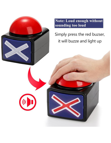 Paquete de 4 Timbres de Respuesta Cididu para Juegos