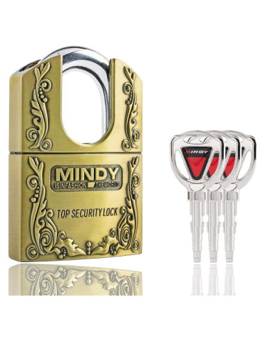 Candado de Seguridad Mindy 40mm con 3 Llaves para Almacén