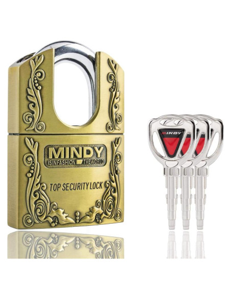 Candado de Seguridad Mindy 40mm con 3 Llaves para Almacén