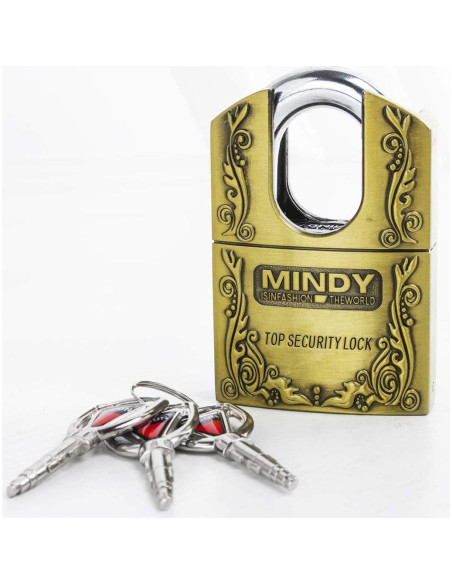 Candado de Seguridad Mindy 40mm con 3 Llaves para Almacén