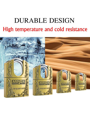 Candado de Seguridad Mindy 40mm con 3 Llaves para Almacén