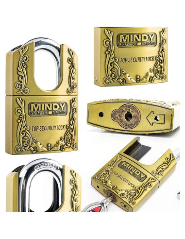 Candado de Seguridad Mindy 40mm con 3 Llaves para Almacén