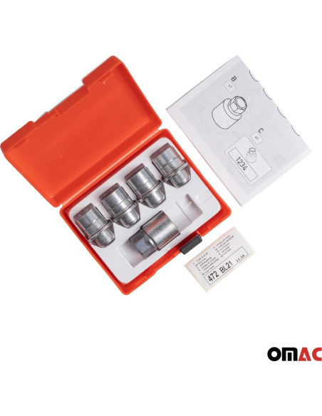 Kit de Bloqueo de Ruedas OMAC M14X1.5 para Land Rover Plata