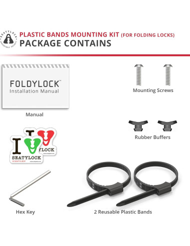 Kit de Montaje Seatylock para Candados Plegables - Accesorios
