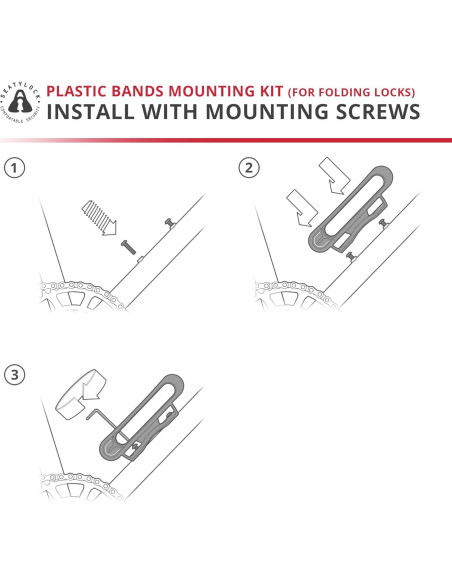 Kit de Montaje Seatylock para Candados Plegables - Accesorios