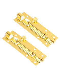 Cerradura de Superficie Antirrobo STOBOK Acero Inoxidable 2 Piezas