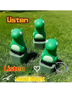 Llave Lizard Sonido DDRIC 2PCS Juguete Antiestrés LED 2