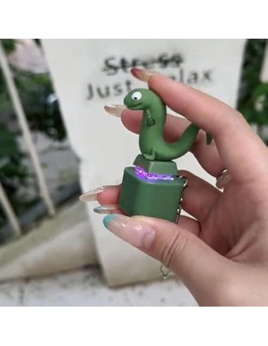 Llave Lizard Sonido DDRIC 2PCS Juguete Antiestrés LED