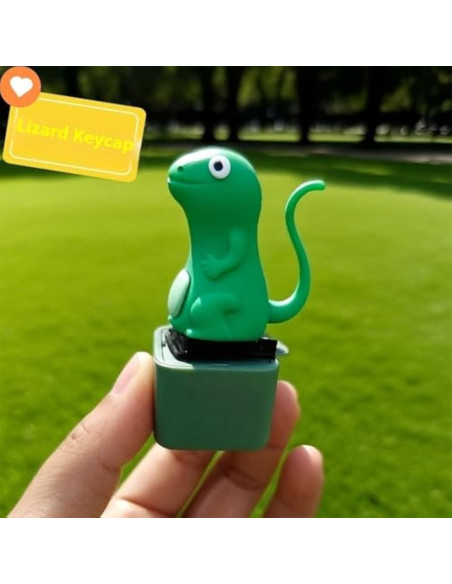 Llave Lizard Sonido DDRIC 2PCS Juguete Antiestrés LED