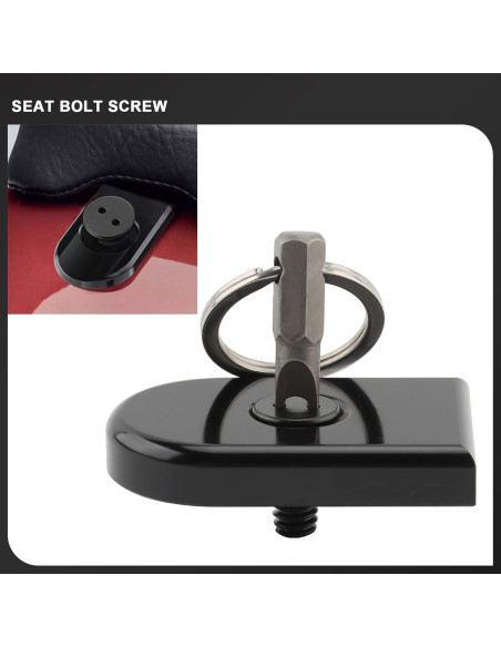 Tornillo de Asiento Antirrobo Daklvng 1/4"-20 para Harley 1996-2024
